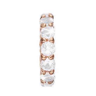 Christina Collect 925 sterling silver Unforgettable fine rose gold plated charm with white topaz, model 630-R71